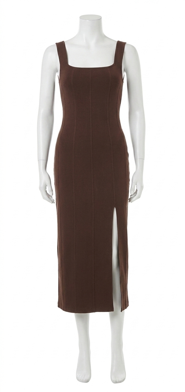 NEW L*SPACE vivienne midi dress in brown